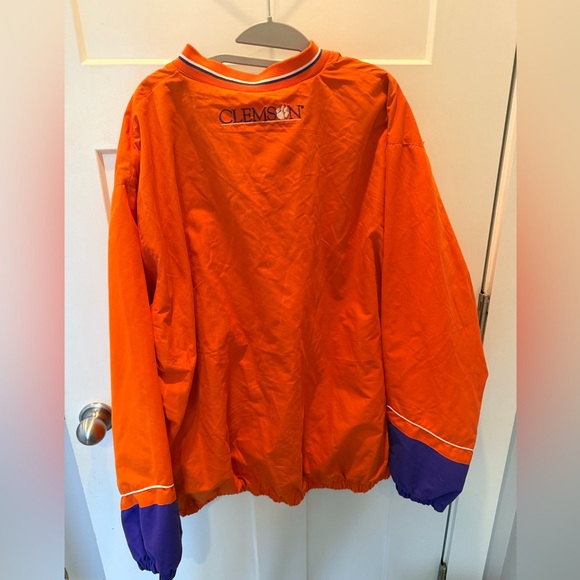 Clemson Tigers Pullover 58 Sports Windbreaker Men’s XL Orange Purple Paw Logo - Picture 4 of 13